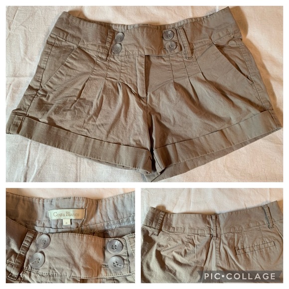 Costa Blanca tan shorts, size 8. GUC. Smoke free home - Picture 4 of 4